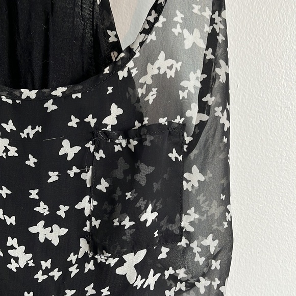 Small black and white One Clothing racer back tank top - Picture 3 of 4